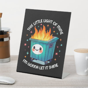 This Little Light of Mine I'm Gonna Let It Shine Pedestal Sign