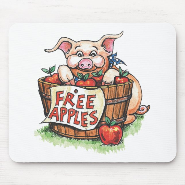 This Little Piggy Mouse Pad (Front)