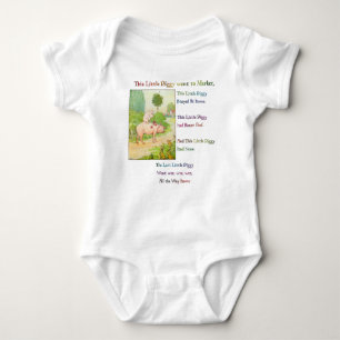 THIS LITTLE PIGGY - Rhymes for Children Baby Bodysuit