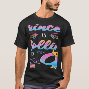 This Little Princess Is Rolling Into 9 Bday Roller T-Shirt