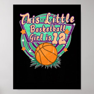 This Little Sketll Girl Is 12th Birthday Age 12 Ye Poster