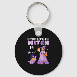 This little witch is 25 years old birthday key ring