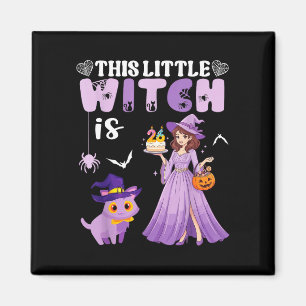 This little witch is 26 years old birthday magnet
