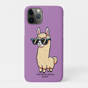 This Llama Drama Is Real quirky pose in sunglasses Case-Mate iPhone Case