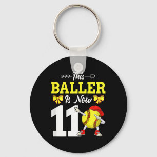 This Ller Is Now 11 Dabbing Softll 11th Birthday G Key Ring