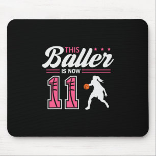 This Ller Is Now 11 Year Old Sketll 11th Birthday  Mouse Pad