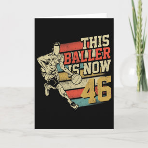 This Ller Is Now 46 Gift For 46th Birthday Sketll Card