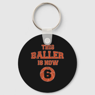 This Ller Is Now 6 - Kids 6th Birthday Sketll  Key Ring