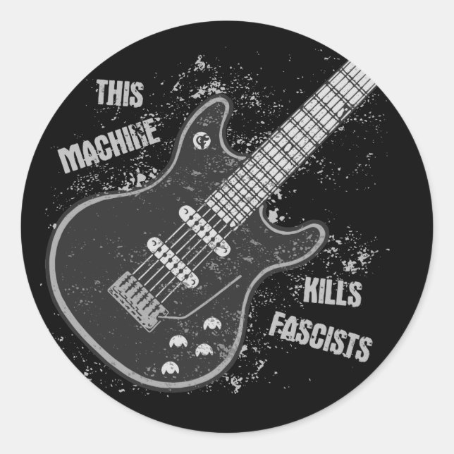 This Machine Classic Round Sticker (Front)