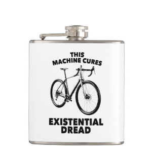 This Machine Cures Existential Dread Bicycle Hip Flask