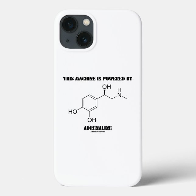 This Machine Is Powered By Adrenaline Chemistry Case-Mate iPhone Case (Back)