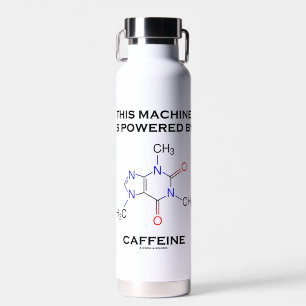 This Machine Is Powered By Caffeine Molecule Water Bottle