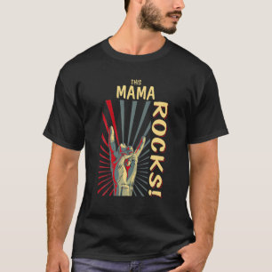 This Mama Rocks Vintage Retro Concert 70S 80S Funn T-Shirt
