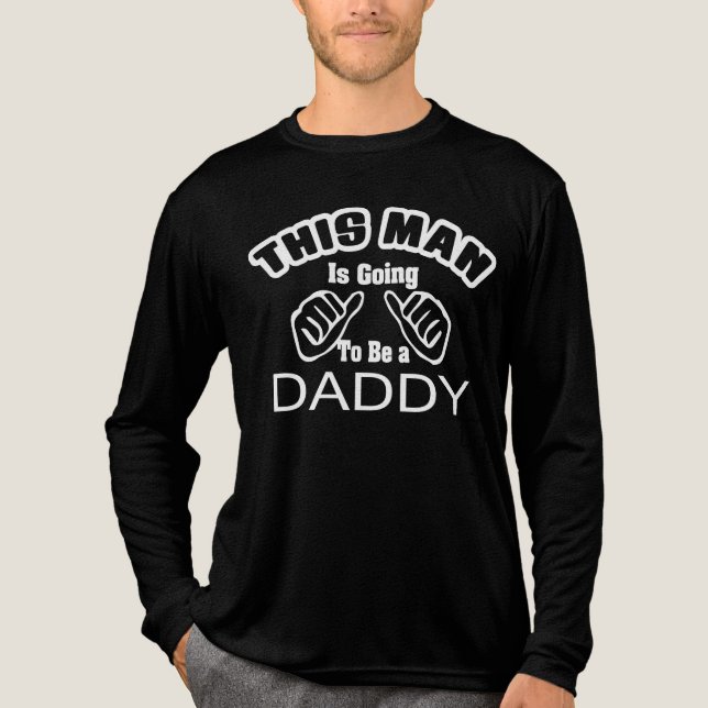 This Man Is Going to Be a Dad Tri-Blend Shirt (Front)