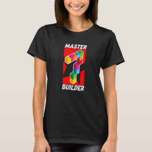 This Master Builder 7 Years Old Seventh Birthday B T-Shirt
