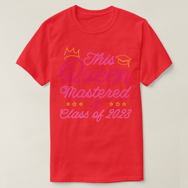 This Mastered It Class Of 2023 II T-Shirt (Design Front)