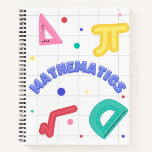 This MATHEMATICS-inspired college-ruled compositio Notebook