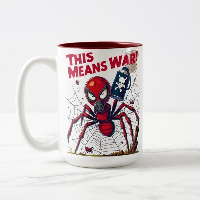 This Means War! – Spider’s Revenge Two-Tone Coffee Mug (Left)