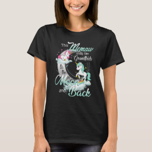 This Memaw Loves Her Grandkids To The Moon And Bac T-Shirt