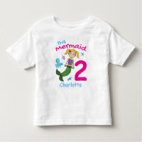 This Mermaid Is 2 Editable Name T-Shirt