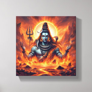 This mesmerizing Shiva painting  Canvas Print