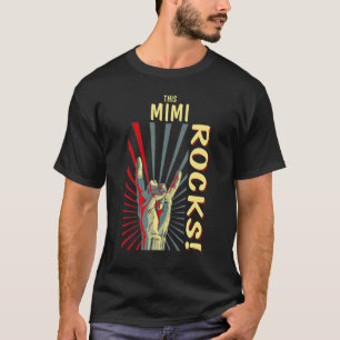 This Mimi Rocks Vintage Retro Concert 70s 80s Funn T-Shirt