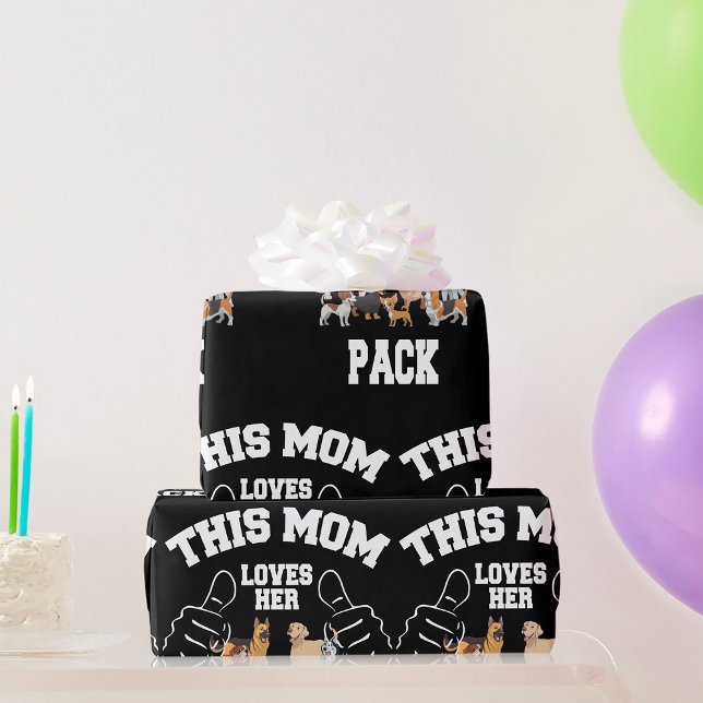 This Mom Loves Her Pack Wrapping Paper (Creator Uploaded)