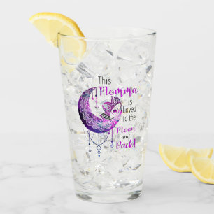 This Momma is Loved To The Moon and Back Glass