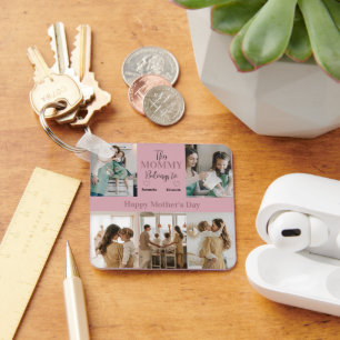 This Mommy Belongs To – Personalized Photo    Key Ring