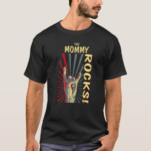 This Mommy Rocks Vintage Retro Concert 70s 80s Fun T-Shirt
