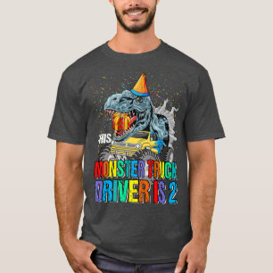 This Monster Truck Driver Is 2 Birthday top For Bo