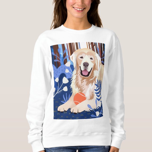 THIS MUCH IS TRUE Golden Retriever WHITE SHIRTS (Front)