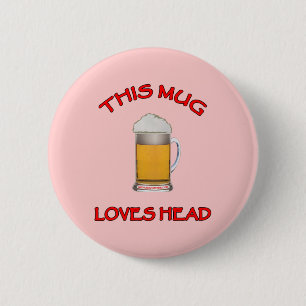 This Mug Loves Head 6 Cm Round Badge