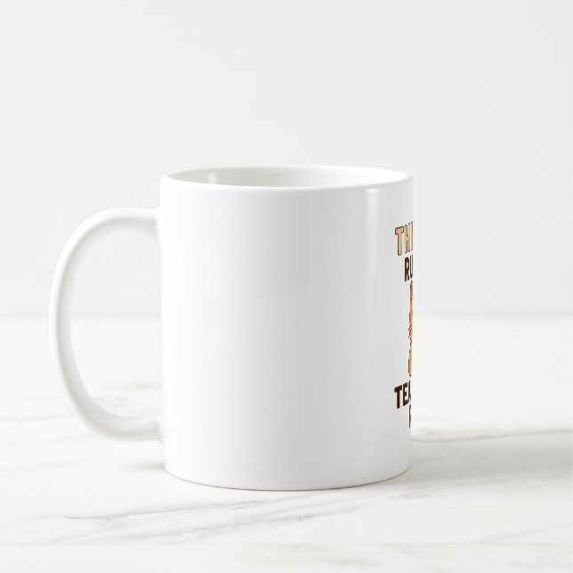 This Mug Runs on Tea and Eye Rolls – Funny British (Left)