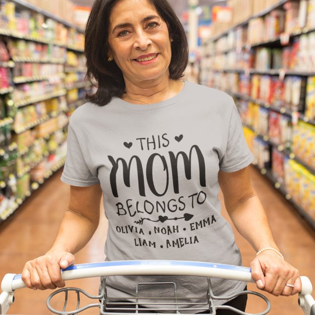 This Mum Belongs Custom Kids Names T-Shirt (Creator Uploaded)