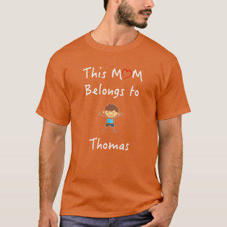 this mum belongs to thomas mother love son vintage T-Shirt