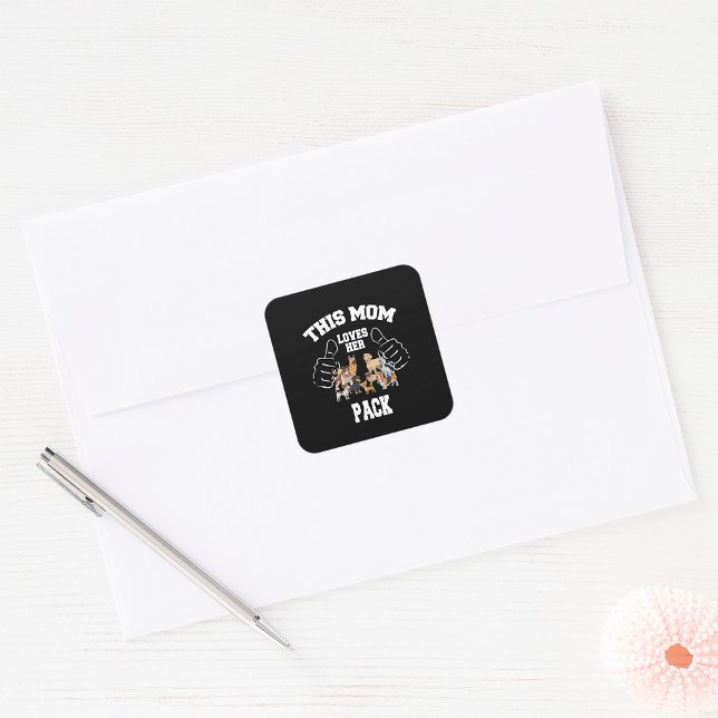 This Mum Loves Her Pack Square Sticker (Creator Uploaded)