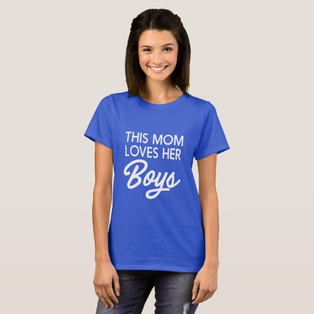 This Mum Loves Her Sons T-Shirt (Front Full)