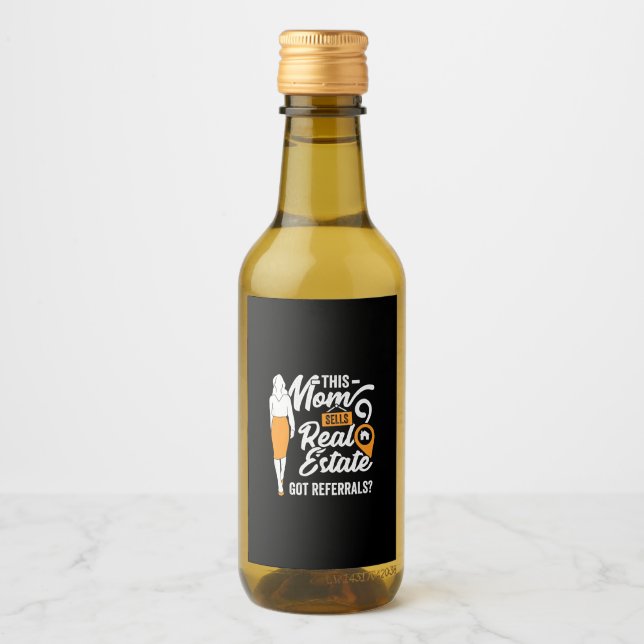 This Mum Sells Real Estate Wine Label (Front)