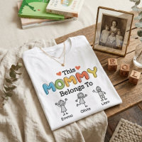 This Mummy Belongs To Colourful Kids Names Style