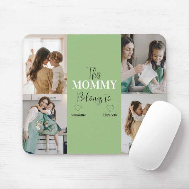 "This Mummy Belongs To" Custom Photo Mousepad (With Mouse)