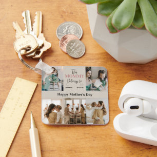 This Mummy Belongs To – Personalised Photo    Key Ring