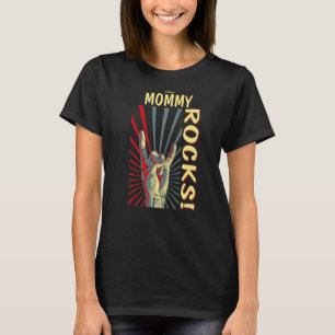 This Mummy Rocks Vintage Retro Concert 70s 80s Fun T-Shirt