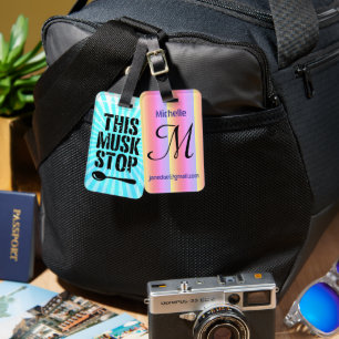 This Musk Stop Stencil   Liberal Spoon Meme Luggage Tag