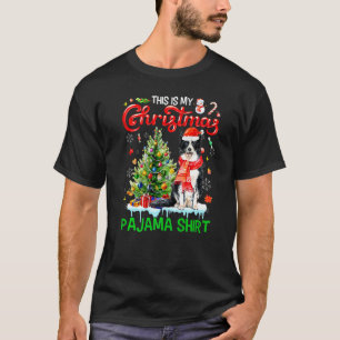This My Christmas Pajama Border Collie Santa Xmas T-Shirt