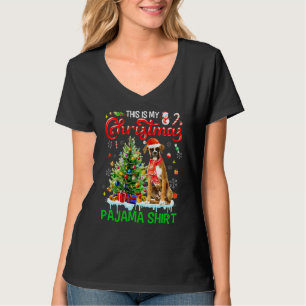 This My Christmas Pajama   Boxer Scarf Santa Xmas  T-Shirt