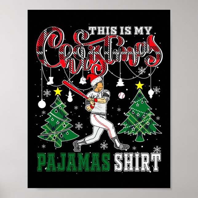 This My Christmas Pajama Shirt Funny Santa Sell Pl Poster (Front)