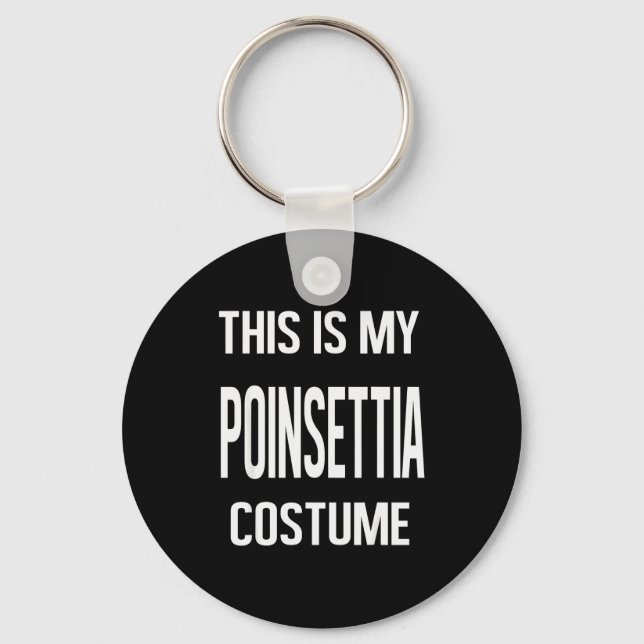 This My Insettia Costume Lazy Christmas Men Women  Key Ring (Front)