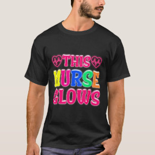 This Nurse Glows Nursing Glow Retro T-Shirt