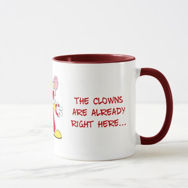 This office is full of circus clowns mug (Right)